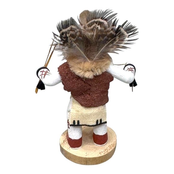 Authentic Native American White Ogre Kachina Doll Collectible Art Signed S Cerno - Picture 3 of 7